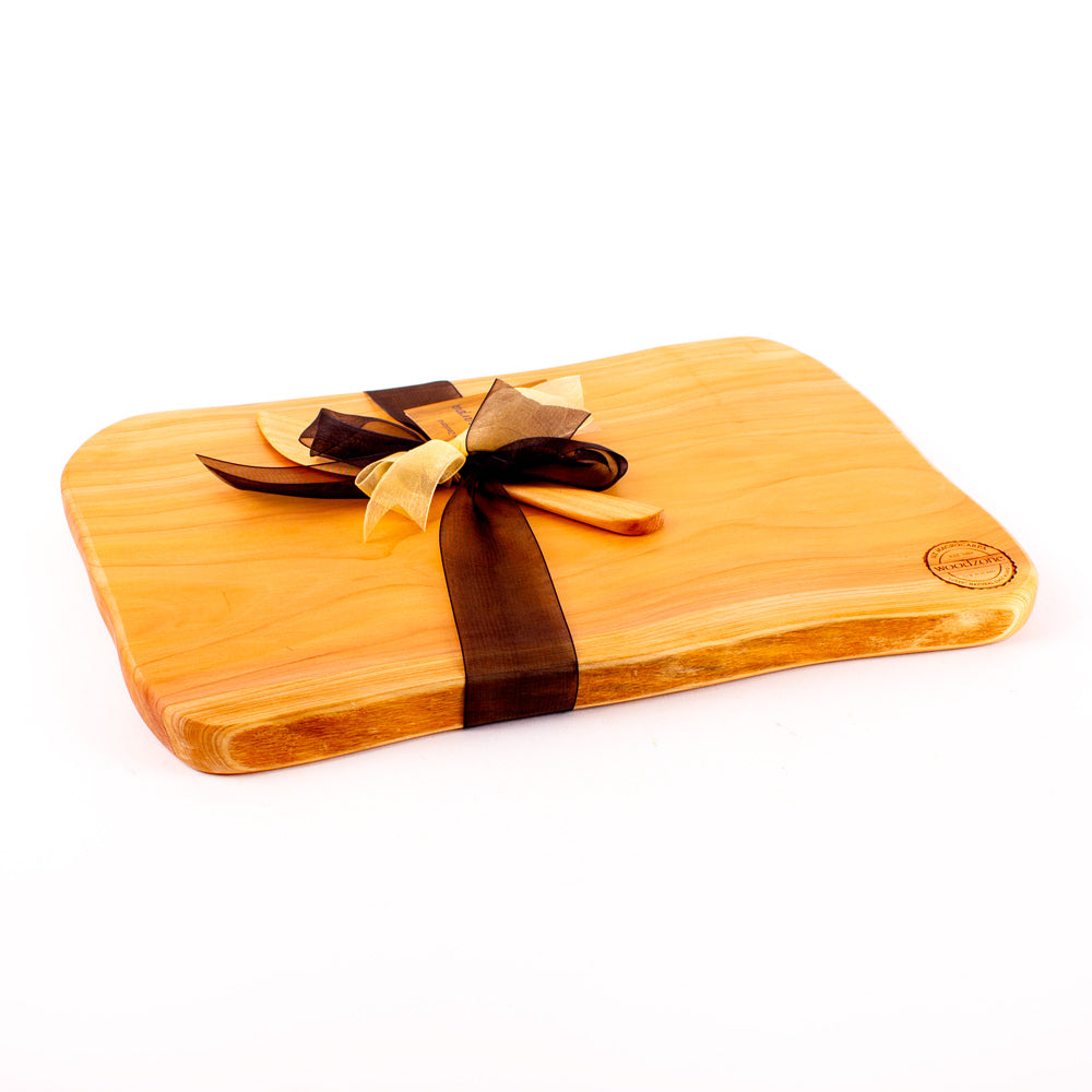 Macrocarpa Rustic Natural Edge Board and Knife Set 173