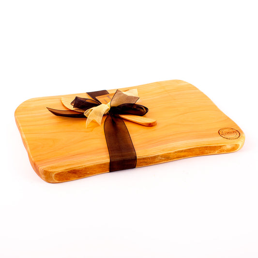 Macrocarpa Rustic Natural Edge Board and Knife Set 173