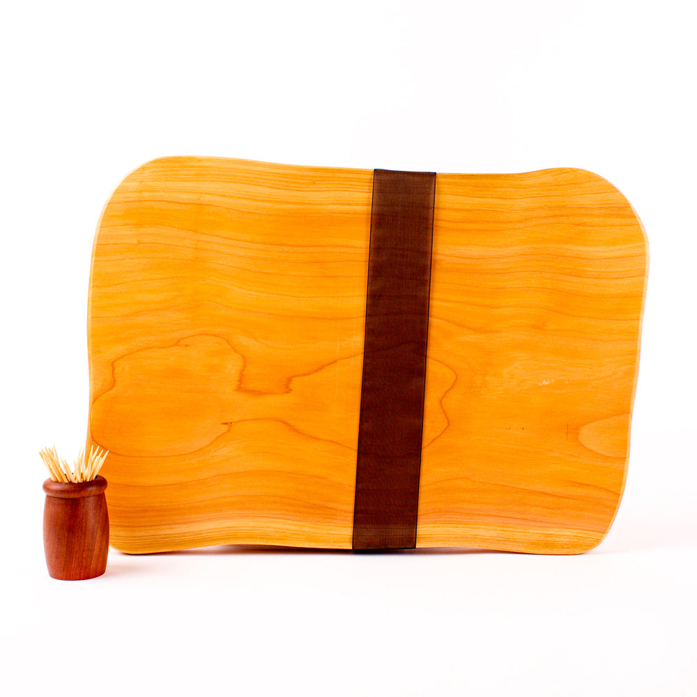 Macrocarpa Rustic Natural Edge Board and Knife Set 173