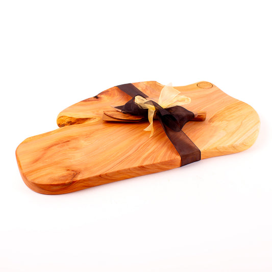 Macrocarpa Rustic Natural Edge Board and Knife Set 174