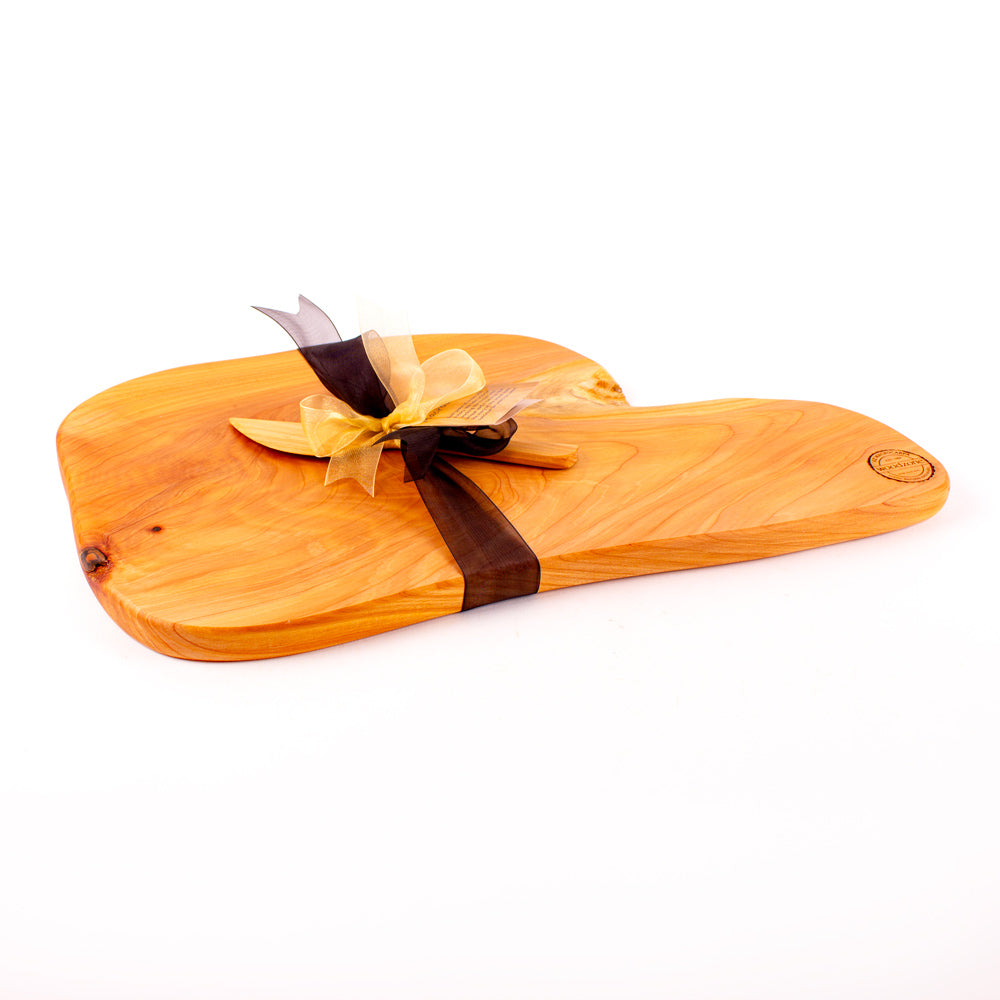 Macrocarpa Rustic Natural Edge Board and Knife Set 176