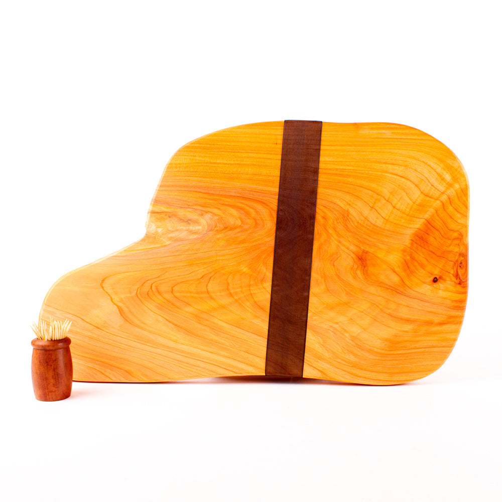 Macrocarpa Rustic Natural Edge Board and Knife Set 176