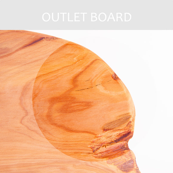 B-GRADE | Macrocarpa Rustic Natural Edge Board 231 - Split