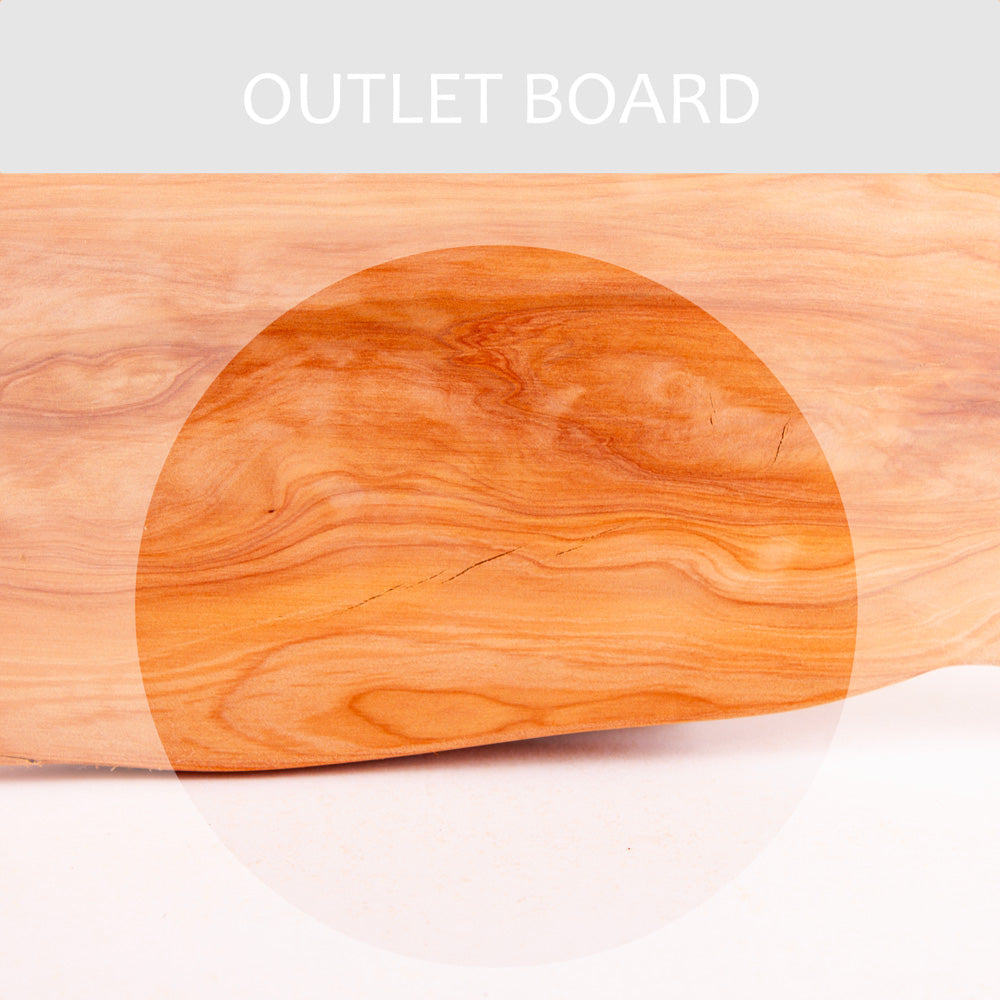B-GRADE | Macrocarpa Rustic Natural Edge Board 231 - Split