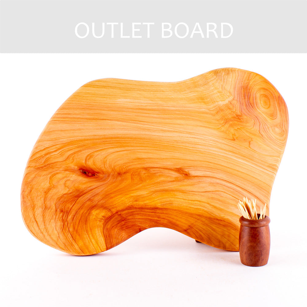 B-GRADE | Macrocarpa Rustic Natural Edge Board 233 - Split