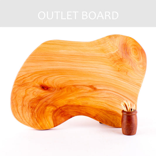 B-GRADE | Macrocarpa Rustic Natural Edge Board 233 - Split