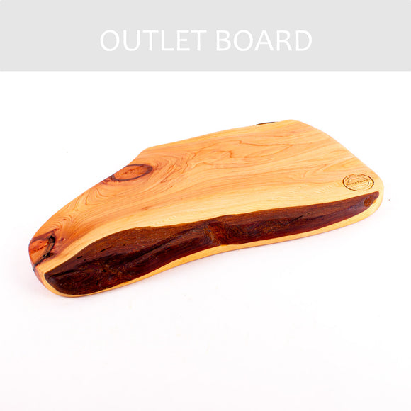 B-GRADE | Macrocarpa Rustic Natural Edge Board 234 - Split