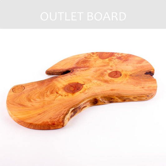 B-GRADE | Macrocarpa Rustic Natural Edge Board 237 - Split