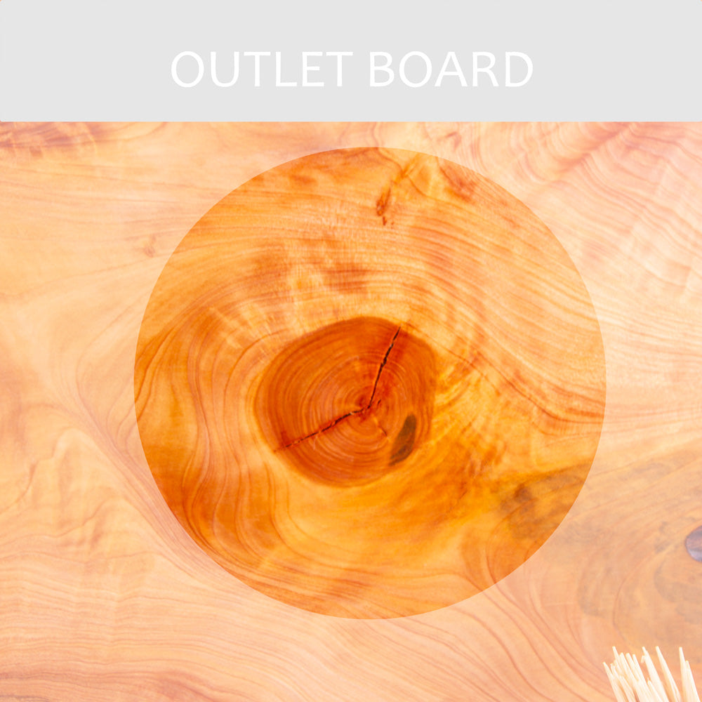 B-GRADE | Macrocarpa Rustic Natural Edge Board 237 - Split