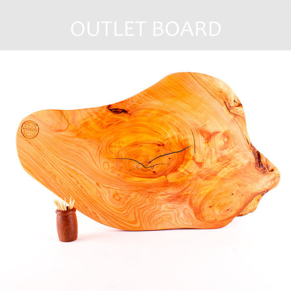 B-GRADE | Macrocarpa Rustic Natural Edge Board 239 - Filler