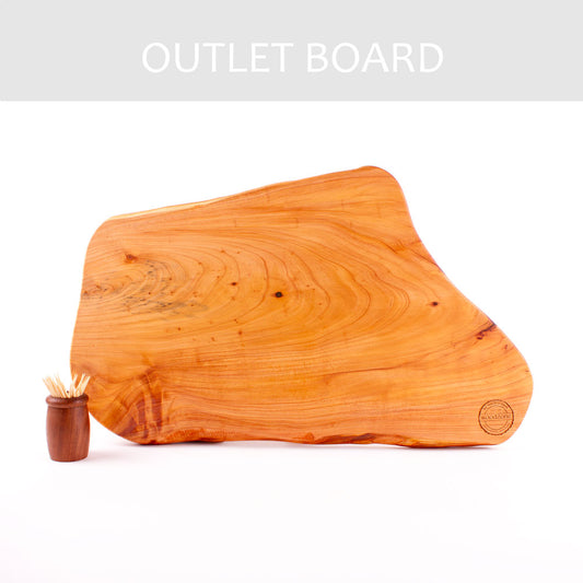 B-GRADE | Macrocarpa Rustic Natural Edge Board 56 - Sap Stain