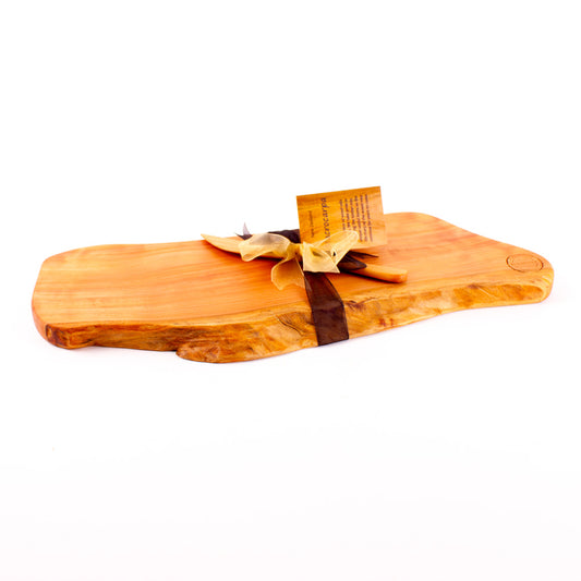 Macrocarpa Rustic Natural Edge Board and Knife Set 79