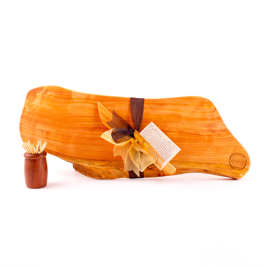 Macrocarpa Rustic Natural Edge Board and Knife Set 79