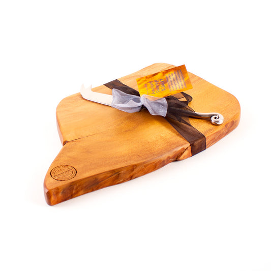 Ancient Kauri Rustic Natural Edge Board and Knife Set 810