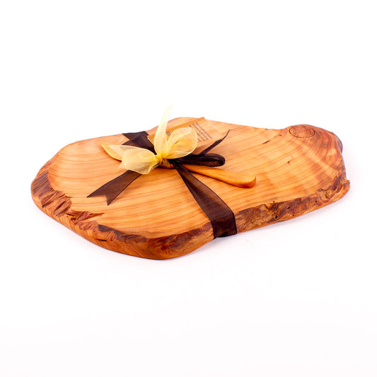 Macrocarpa Rustic Natural Edge Board and Knife Set 81