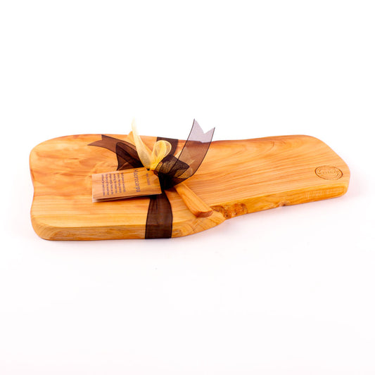 Macrocarpa Rustic Natural Edge Board and Knife Set 84