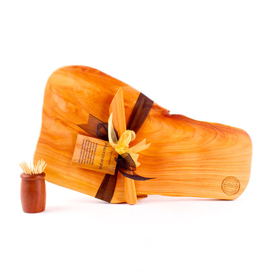 Macrocarpa Rustic Natural Edge Board and Knife Set 84