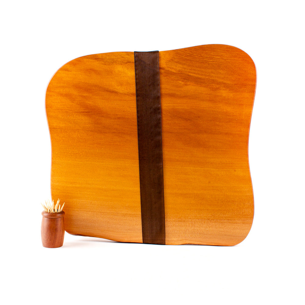 Ancient Kauri Rustic Natural Edge Board and Knife Set 852