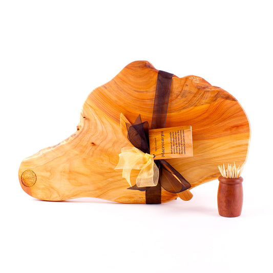 Macrocarpa Rustic Natural Edge Board and Knife Set 85