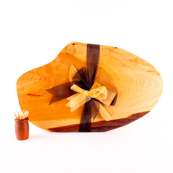 Macrocarpa Rustic Natural Edge Board and Knife Set 902