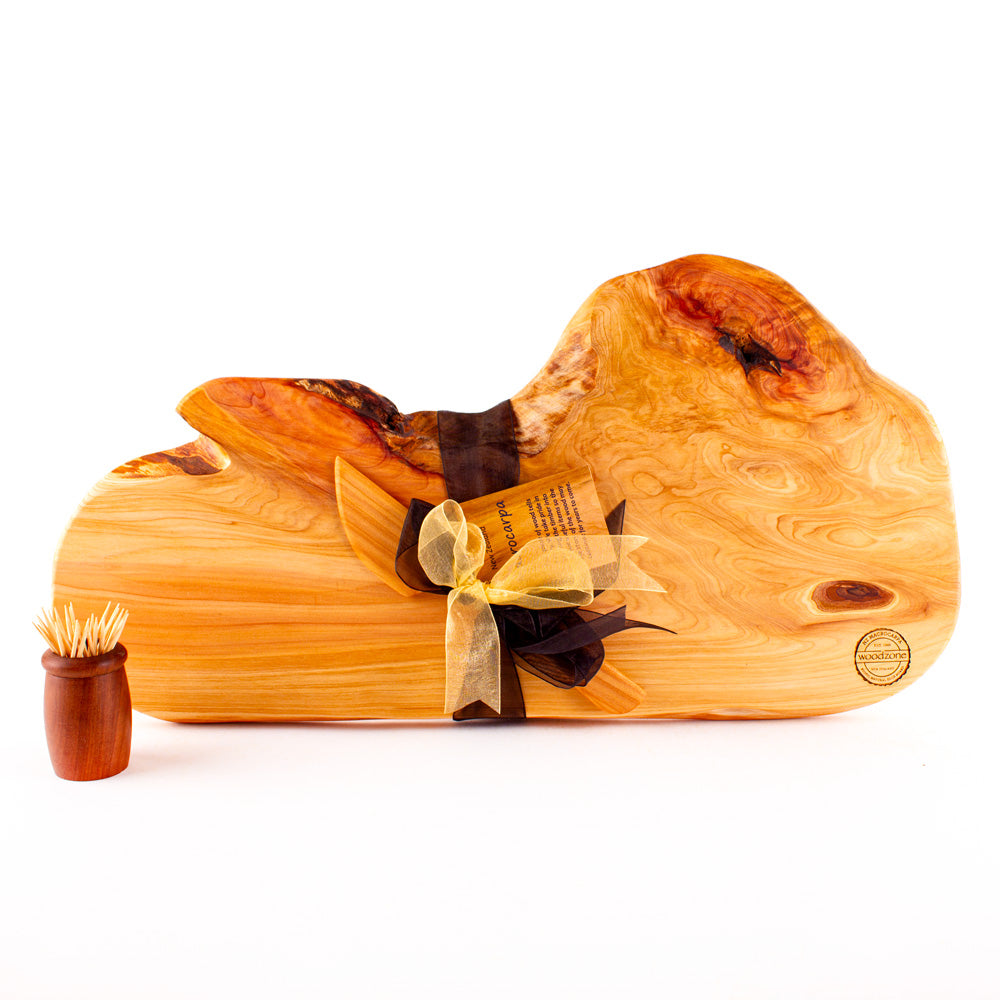 Macrocarpa Rustic Natural Edge Board and Knife Set 903