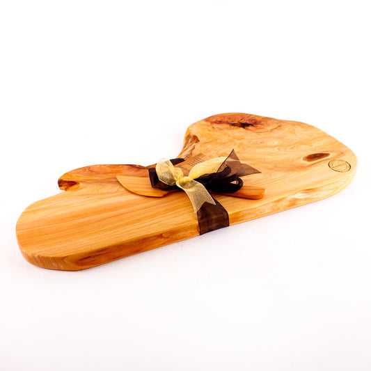 Macrocarpa Rustic Natural Edge Board and Knife Set 903