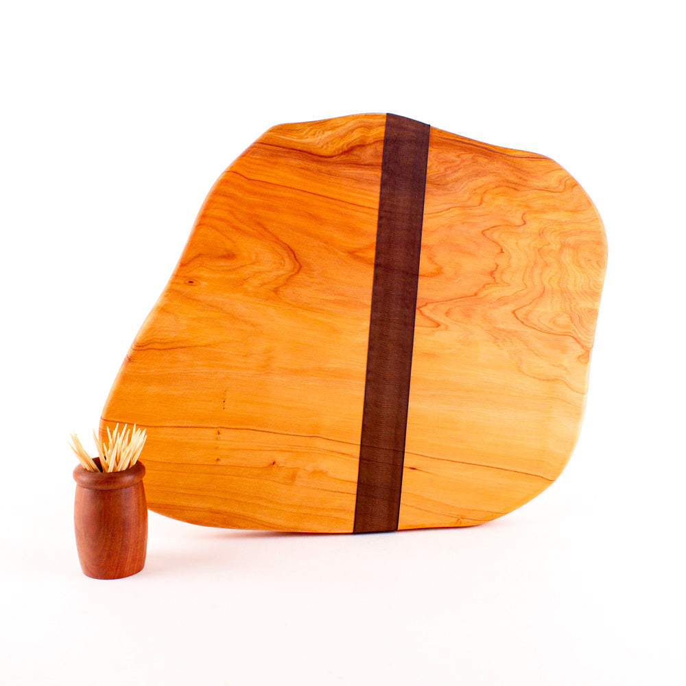 Macrocarpa Rustic Natural Edge Board and Knife Set 907