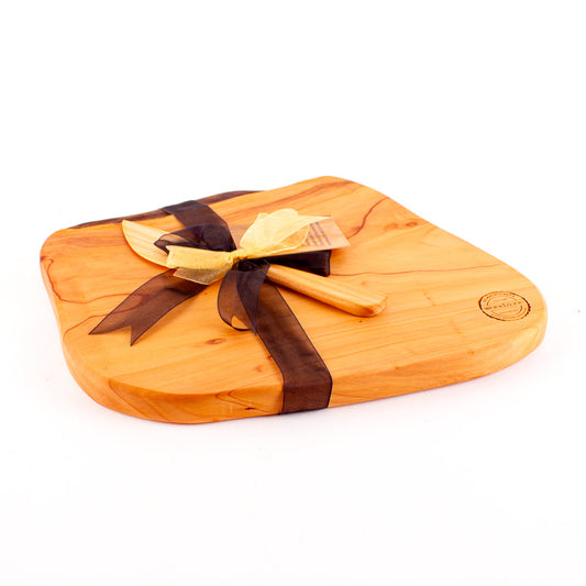 Macrocarpa Rustic Natural Edge Board and Knife Set 907