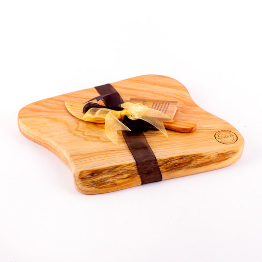 Macrocarpa Rustic Natural Edge Board and Knife Set 910
