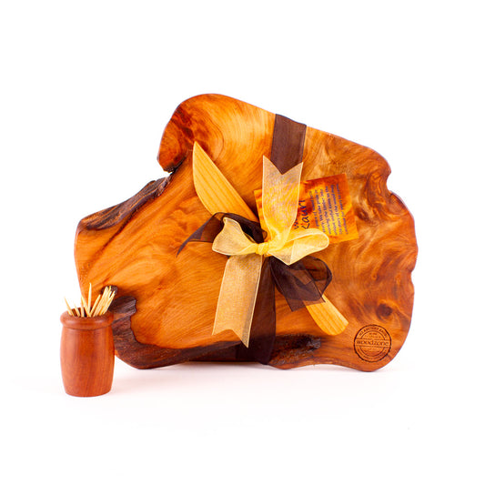 Ancient Kauri Rustic Natural Edge Board and Knife Set 953