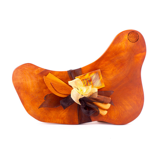 Ancient Kauri Rustic Natural Edge Board and Knife Set 956