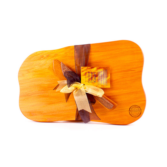 Ancient Kauri Rustic Natural Edge Board and Knife Set 963