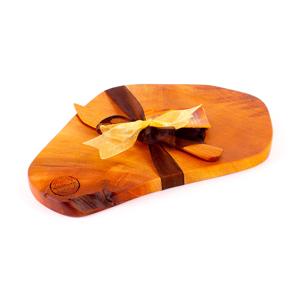 Ancient Kauri Rustic Natural Edge Board and Knife Set 977