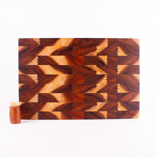 End Grain Chopping Board, Large 450x300x50, NZ Blackwood