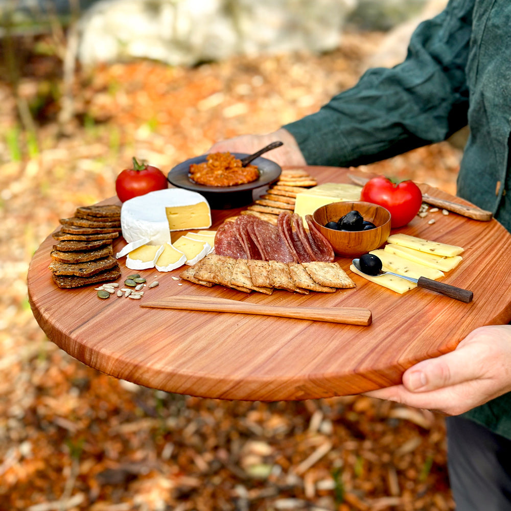 Meat Large Round Charcuterie Board Round Board, 440mm