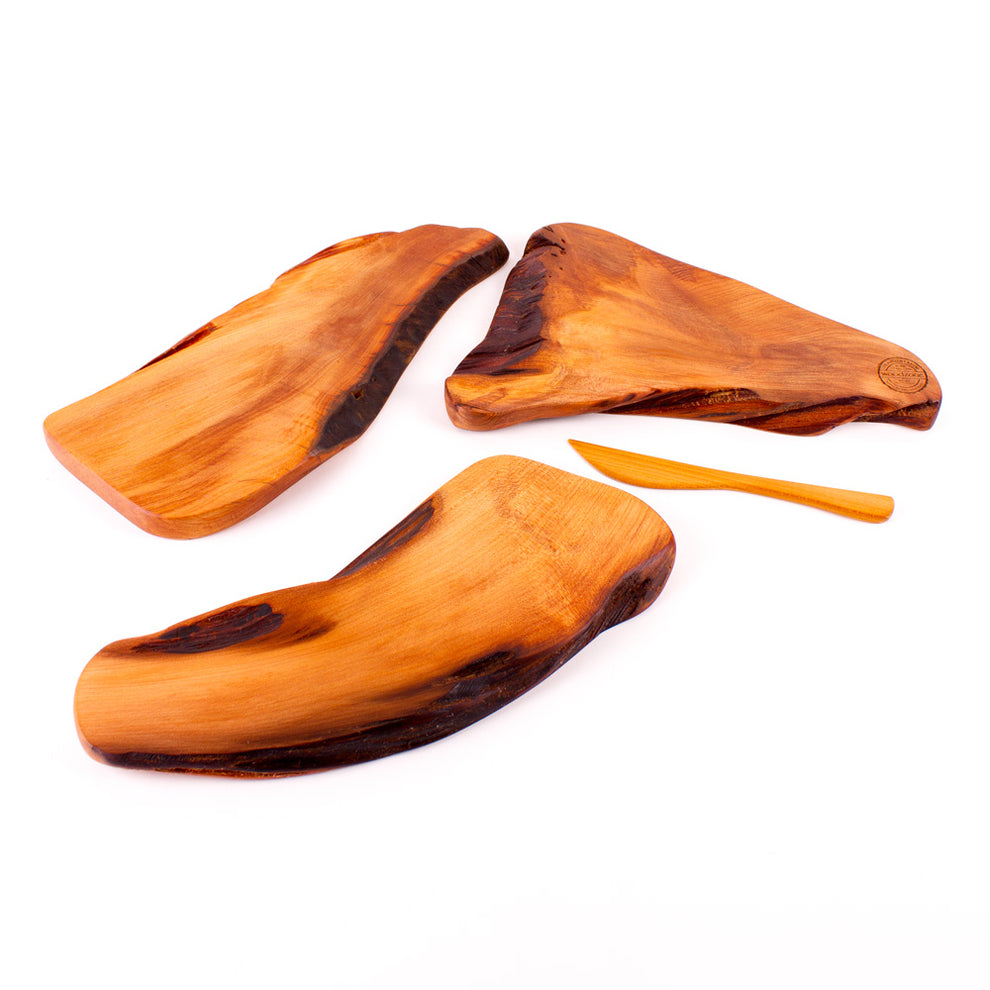 Ancient Kauri Rustic Natural Edge Tapas Board Set | Woodzone NZ Made ...