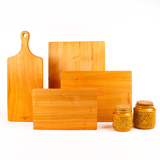 The Mighty Macrocarpa Board Set Woodzone Nz Made Woodware And Ts