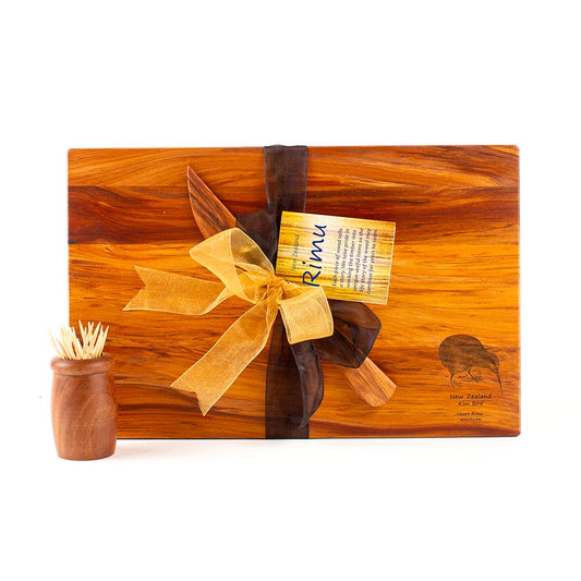 The Great NZ Cheese Board 280x180 and Knife Set - Engraved Icon