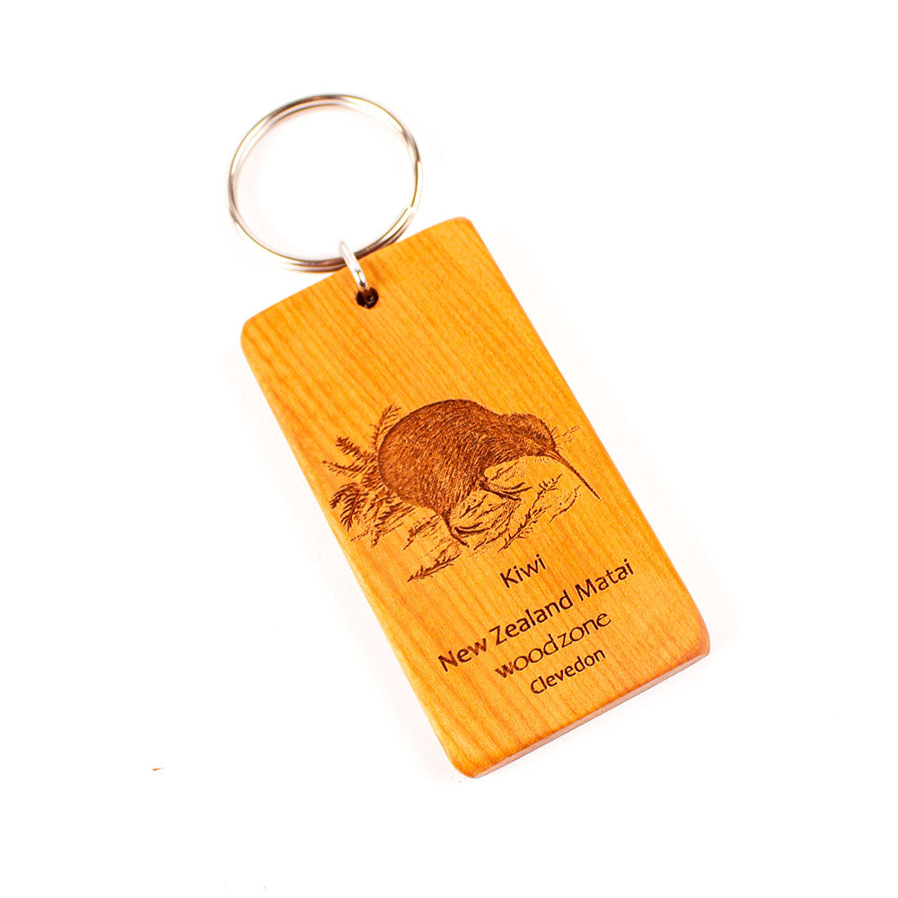 Keyring with Engraved Native Birds