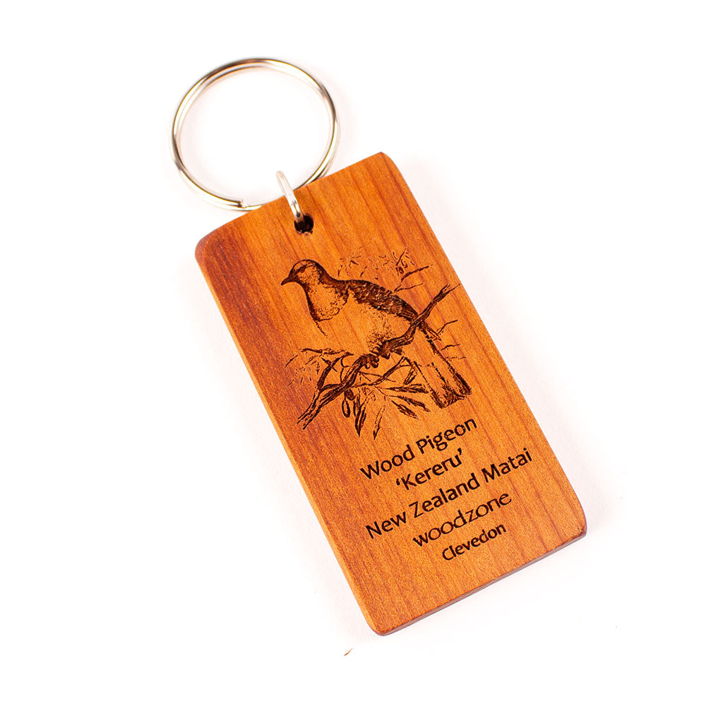 Keyring with Engraved Native Birds